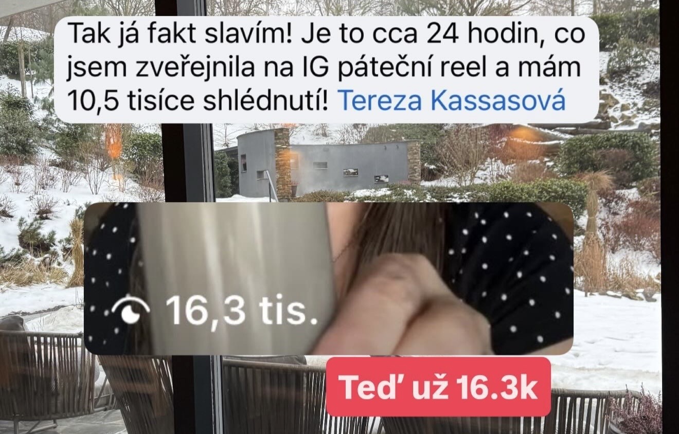 Reel s 16,3 tisíci zhlédnutí za 24 hodin